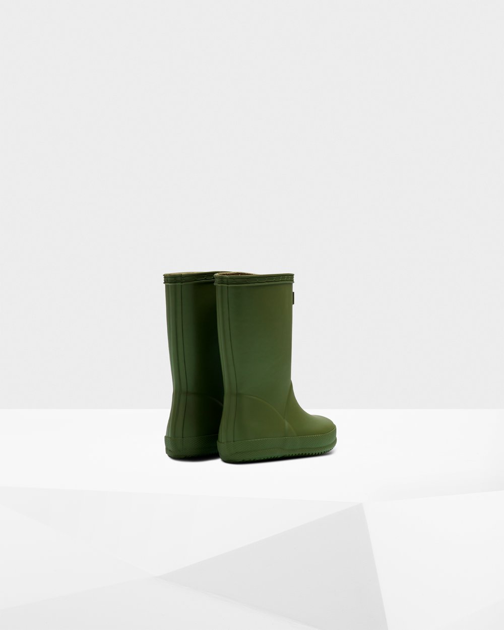 Botas de Lluvia Hunter Niños - Original First Classic - Verdes - UMPRGTY-63